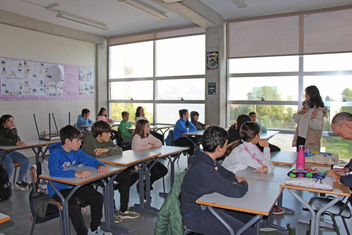 En el aula de Secundaria.