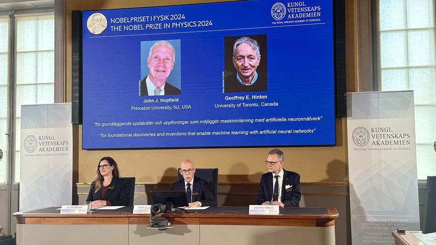 El Nobel de Física premia a los padres de la &#039;caja de herramientas&#039; en la que se basa la inteligencia artificial