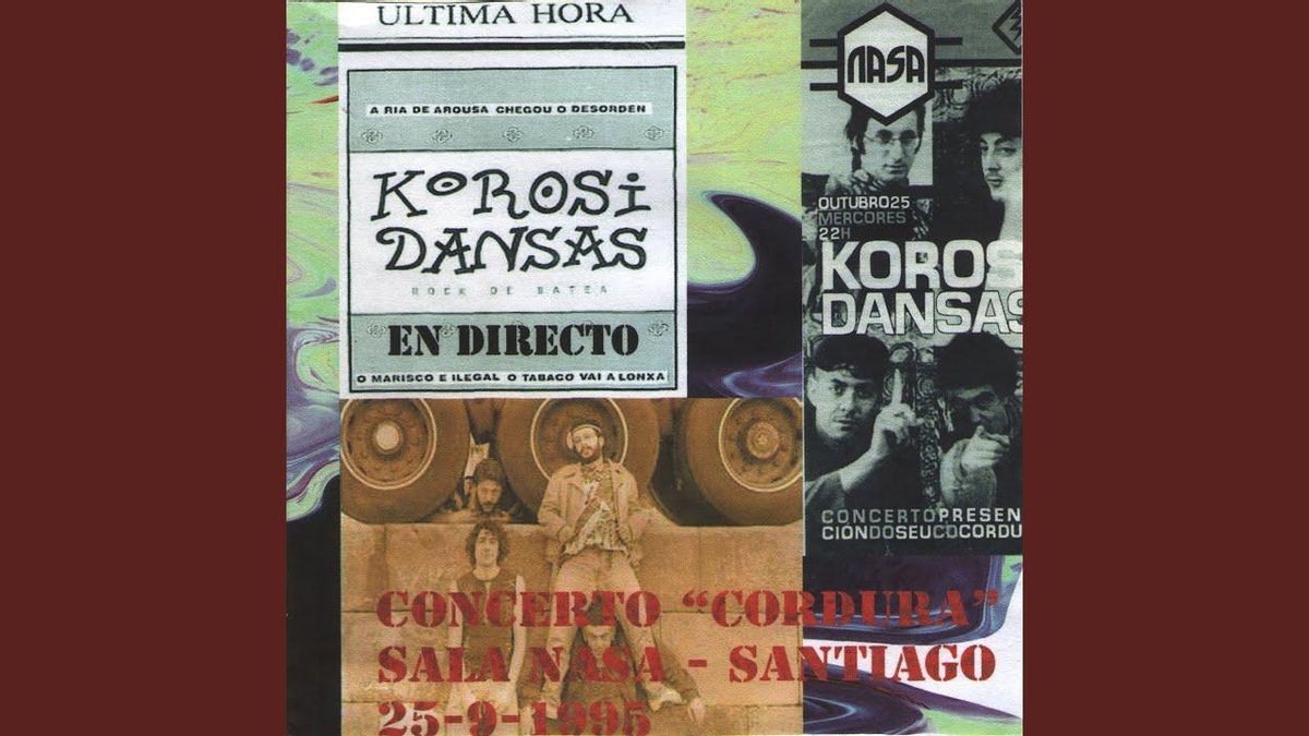 Cartel anunciador dunha actuación dos Korosi Dansas.