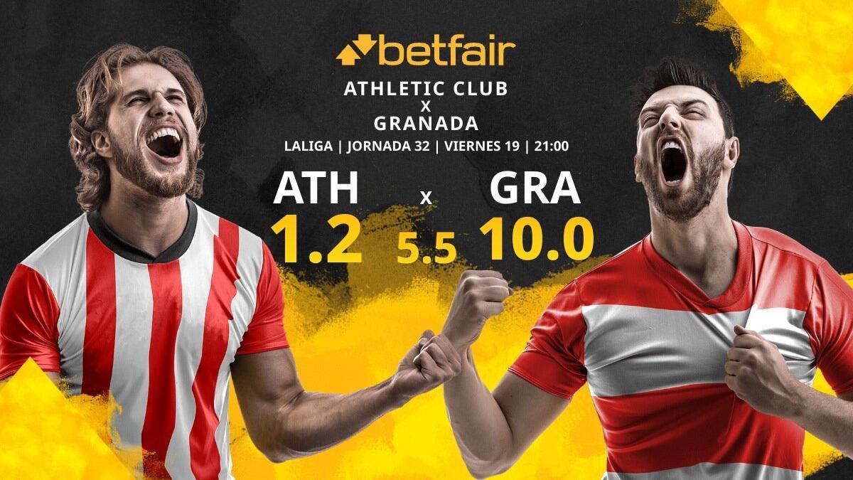 Athletic Club vs. Granada CF: horario, TV, estadísticas, clasificación y pronósticos