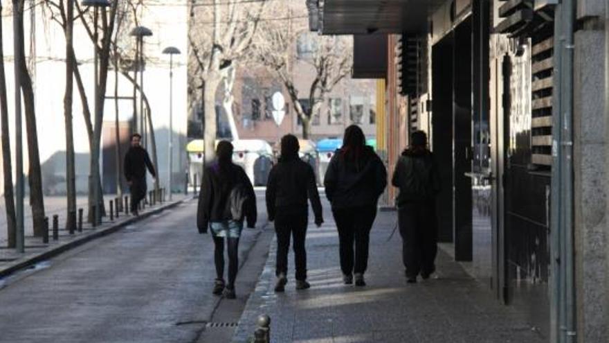 L&#039;instant en què el detingut ha sortit dels Jutjats de Girona