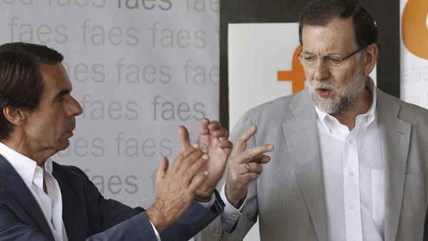 Aznar y Rajoy, en la clausura del Campus FAES.