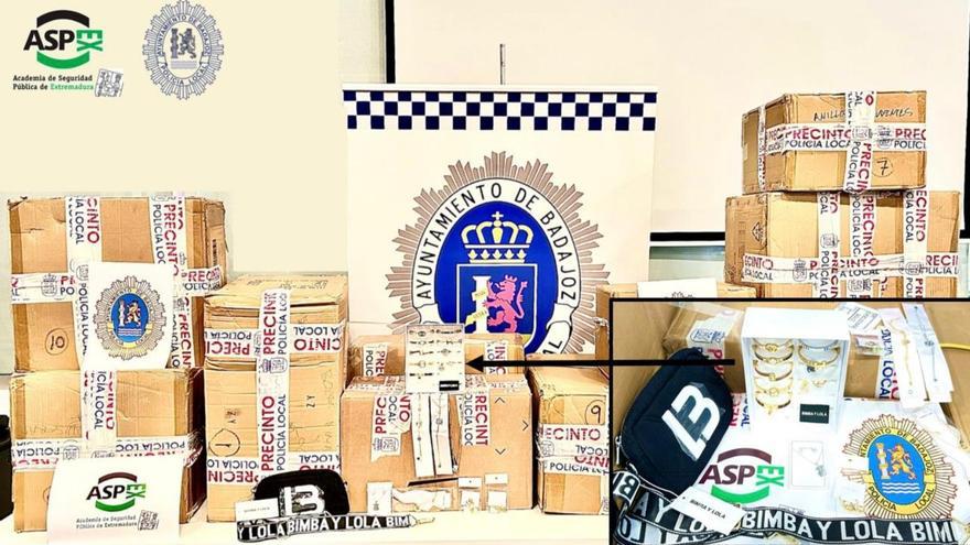 La Policía Local interviene 4.900 artículos falsificados en una nave de El Nevero de Badajoz
