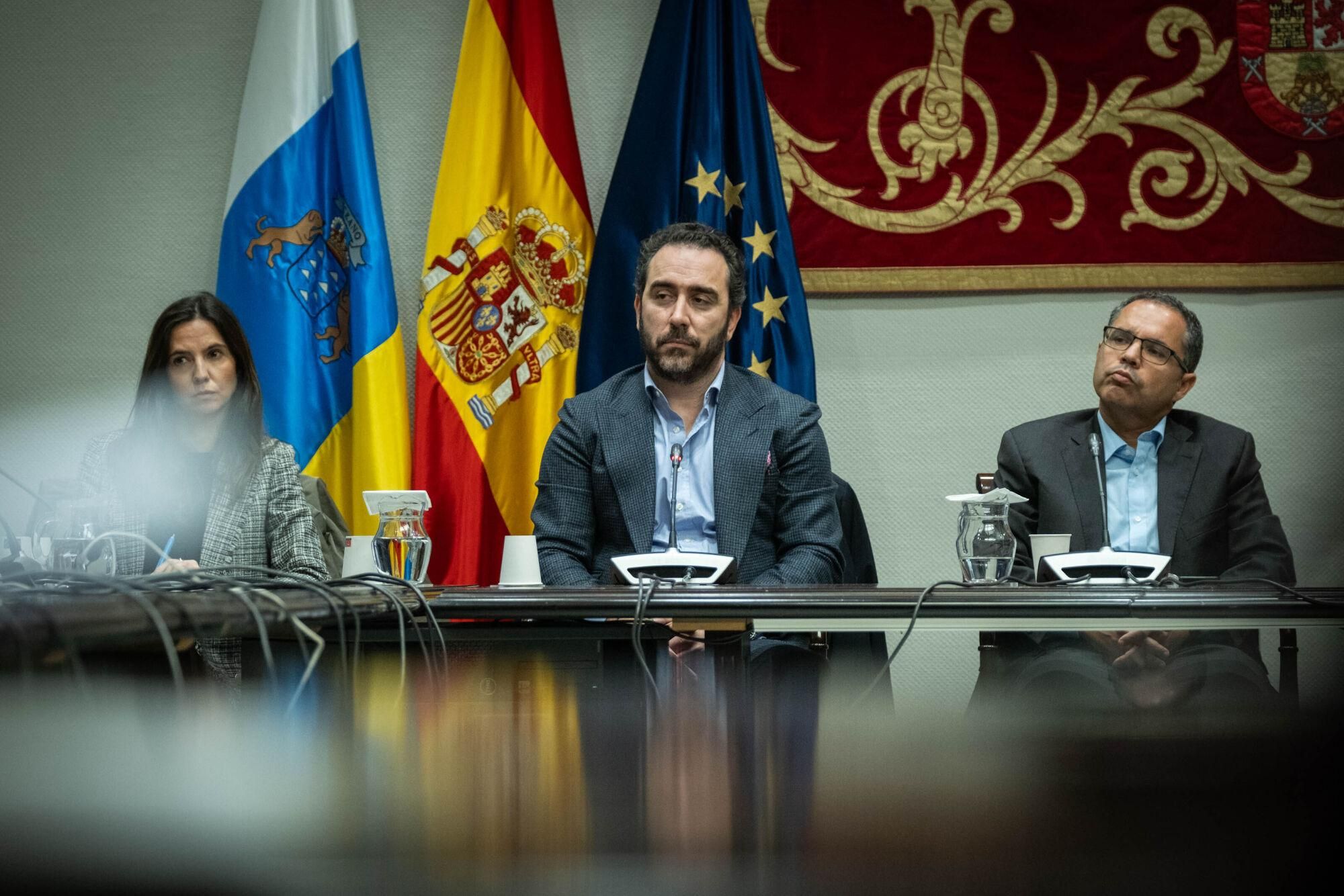 Aldama acude a la comisión de investigación del 'caso Mascarillas' en el Parlamento de Canarias