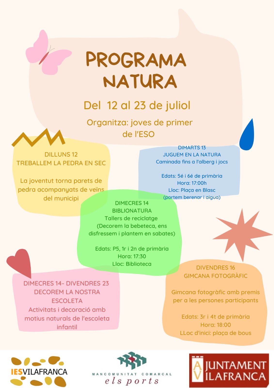 Programa de actividades Natura