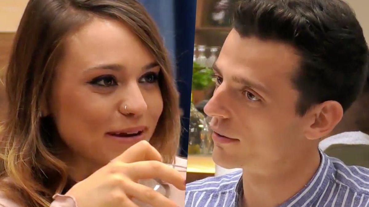 Mabe y Alejandro en 'First Dates'