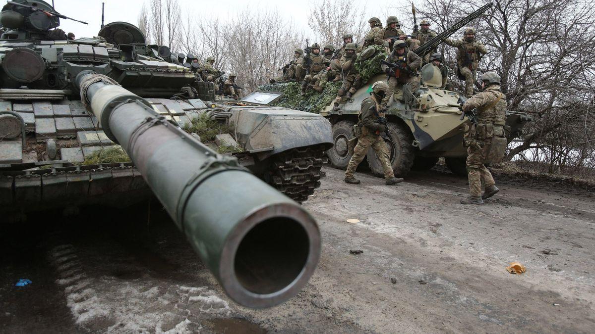 Militars ucraïnesos es preparen a Lugansk