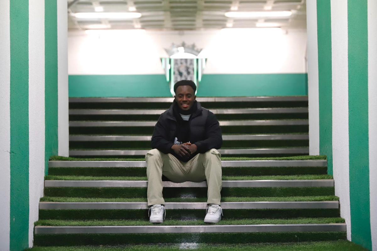 Youssouf Diarra, en la zona mixta de El Arcángel.