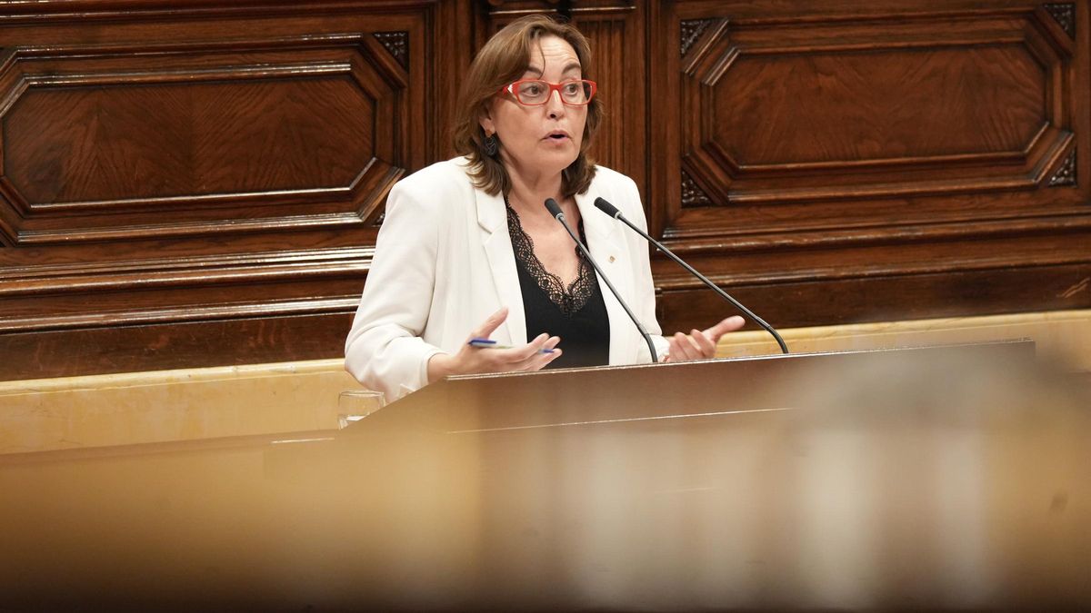 La consellera de Territori, Sílvia Paneque, en una intervención en el Parlament de Catalunya.