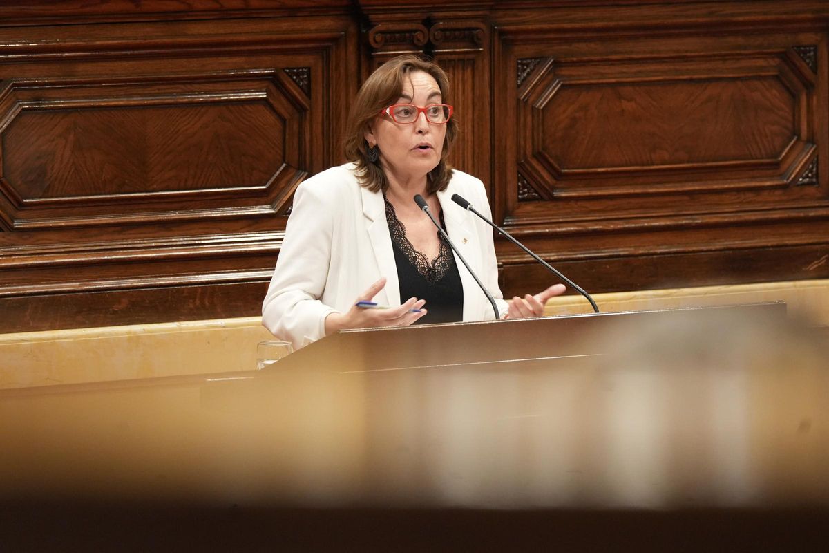 La consellera de Territori, Sílvia Paneque, en una intervención en el Parlament de Catalunya.