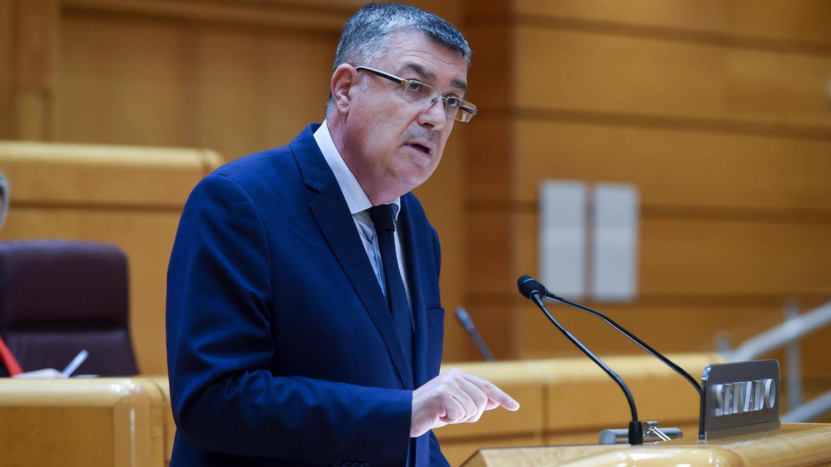 Enric Morera, en el Senado