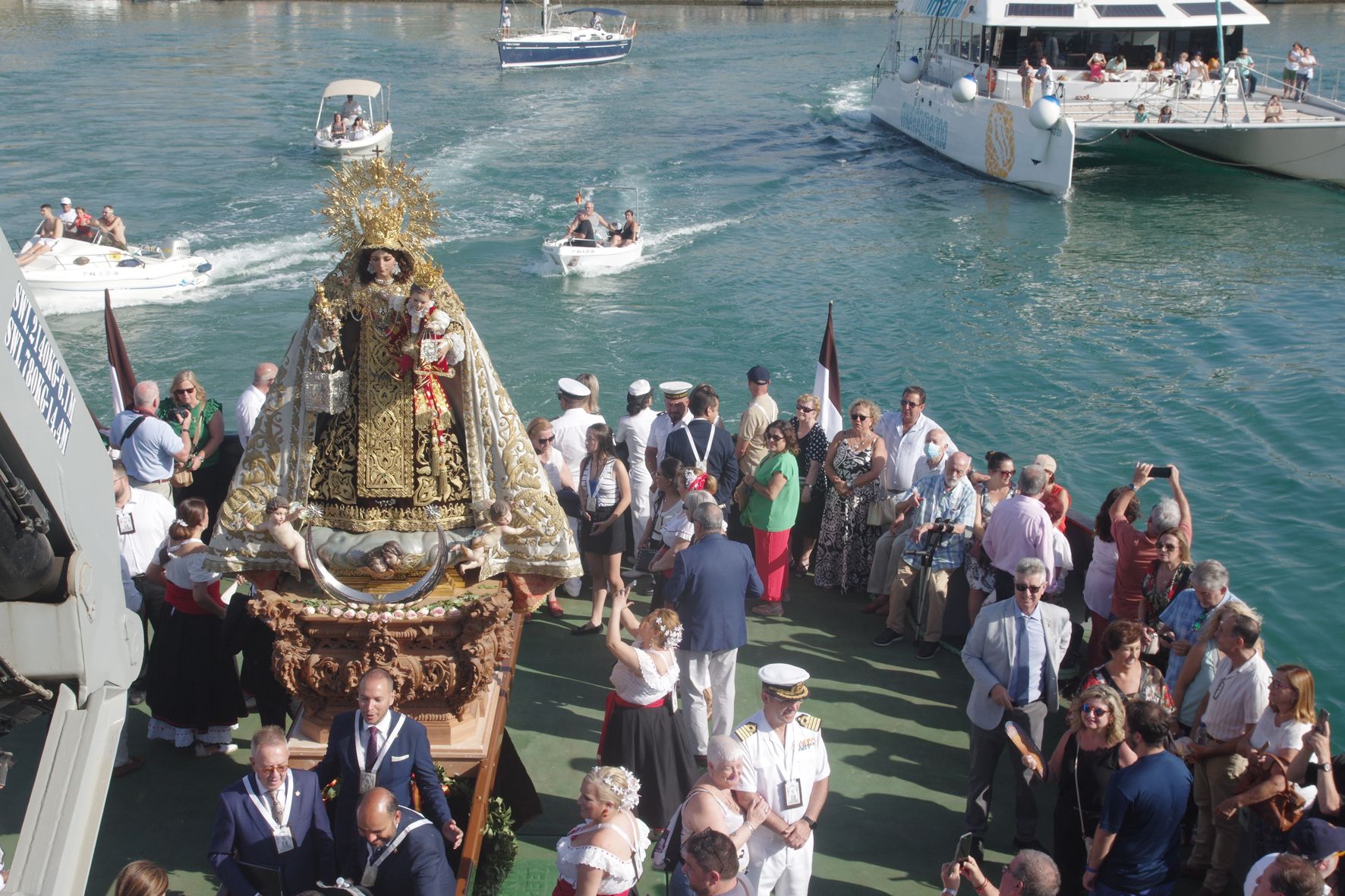 Procesión marítima de la Virgen del Carmen del Perchel