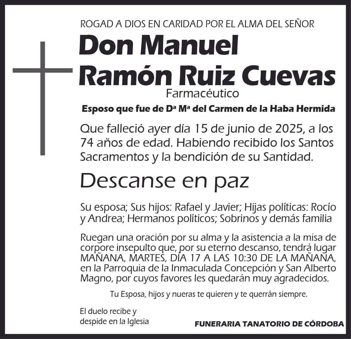 Manuel Ramón Ruiz Cuevas