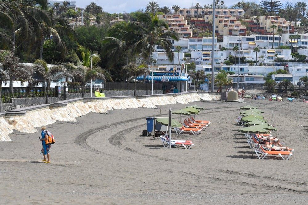 Playa de San Agustín, en San Bartolomé de Tirajana