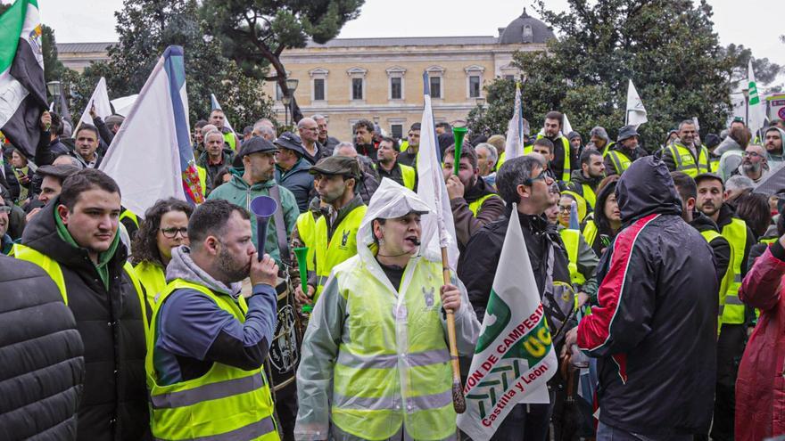 El sector primario gallego toma Madrid en contra del acuerdo con Mercosur