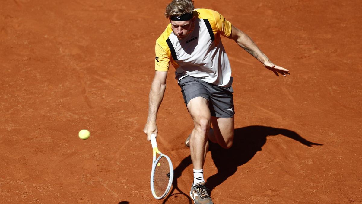 Davidovich, durante su partido de segunda ronda ante Medvedev.