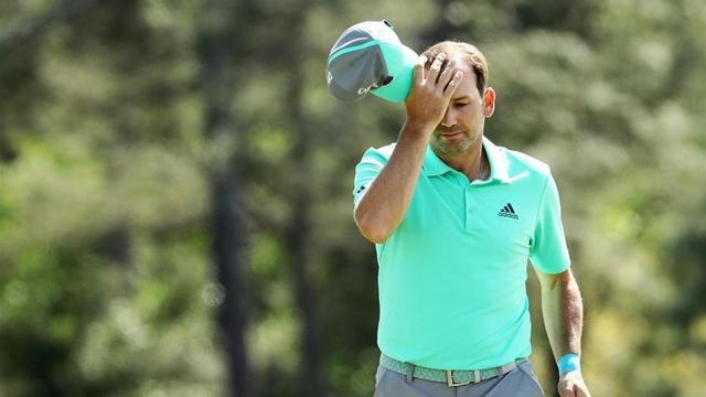 Sergio García, abatido tras sus 13 golpes en el hoyo 15 de Augusta
