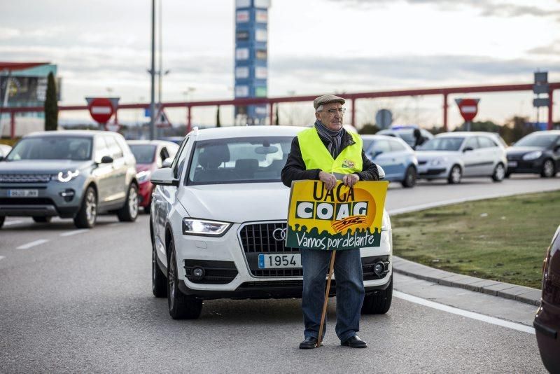 Manifestación de agricultores en Zaragoza