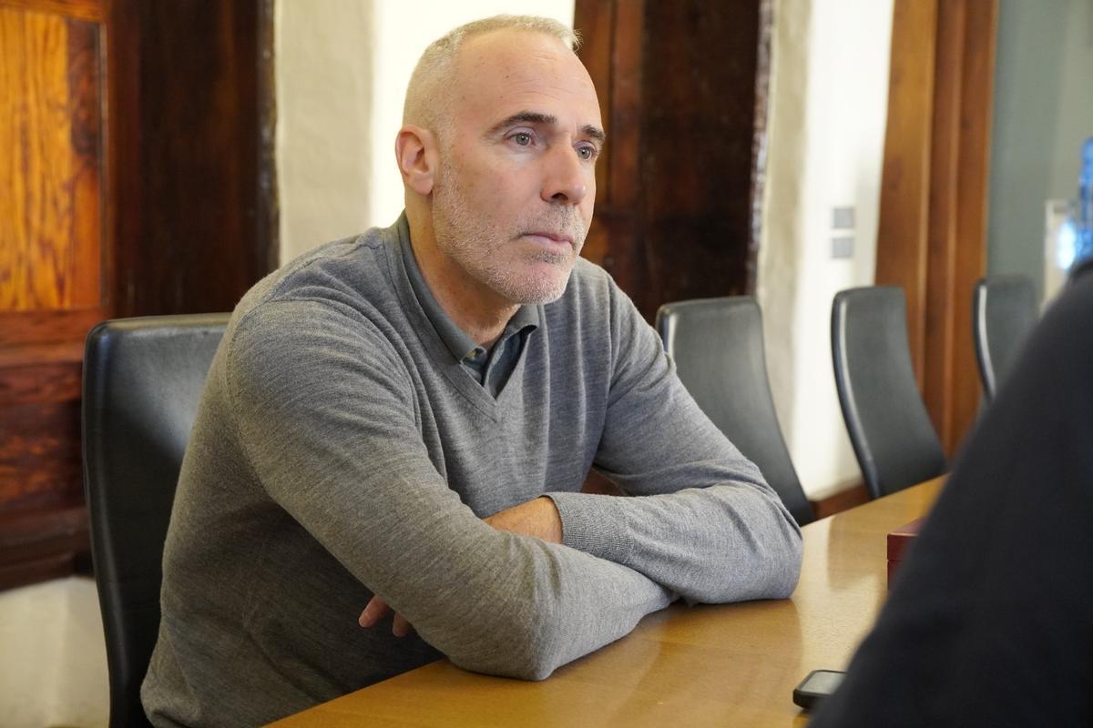Alex Corretja, durante la entrevista.