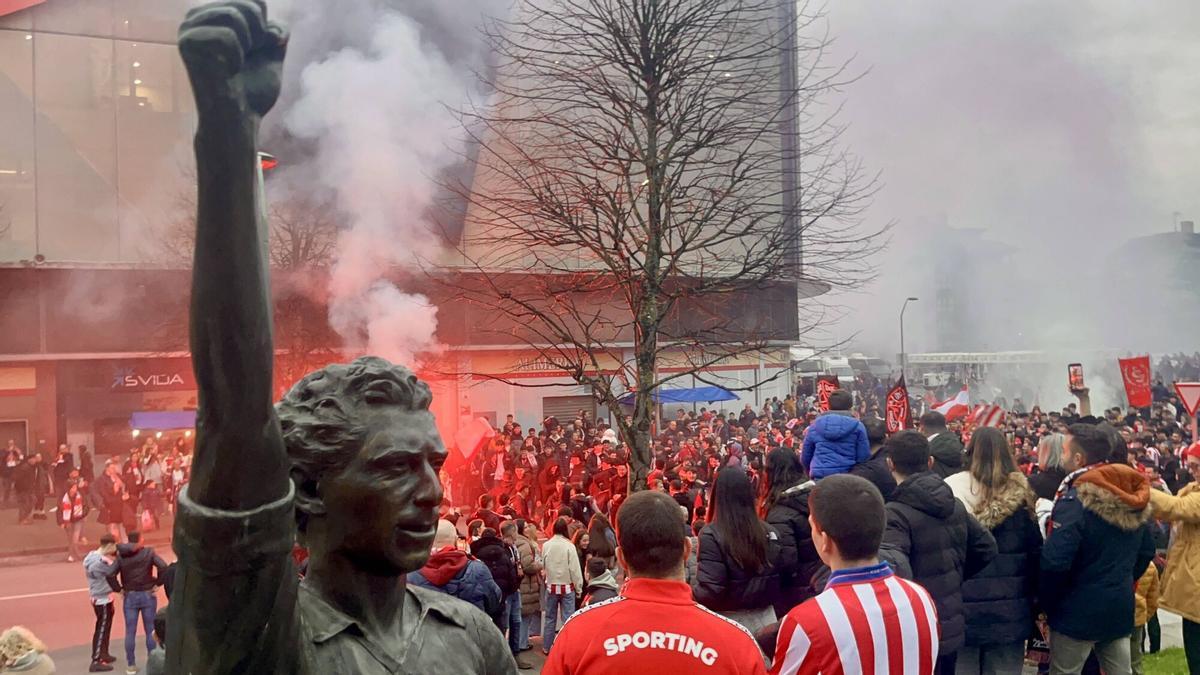 Partido entre el Sporting y el Castellón