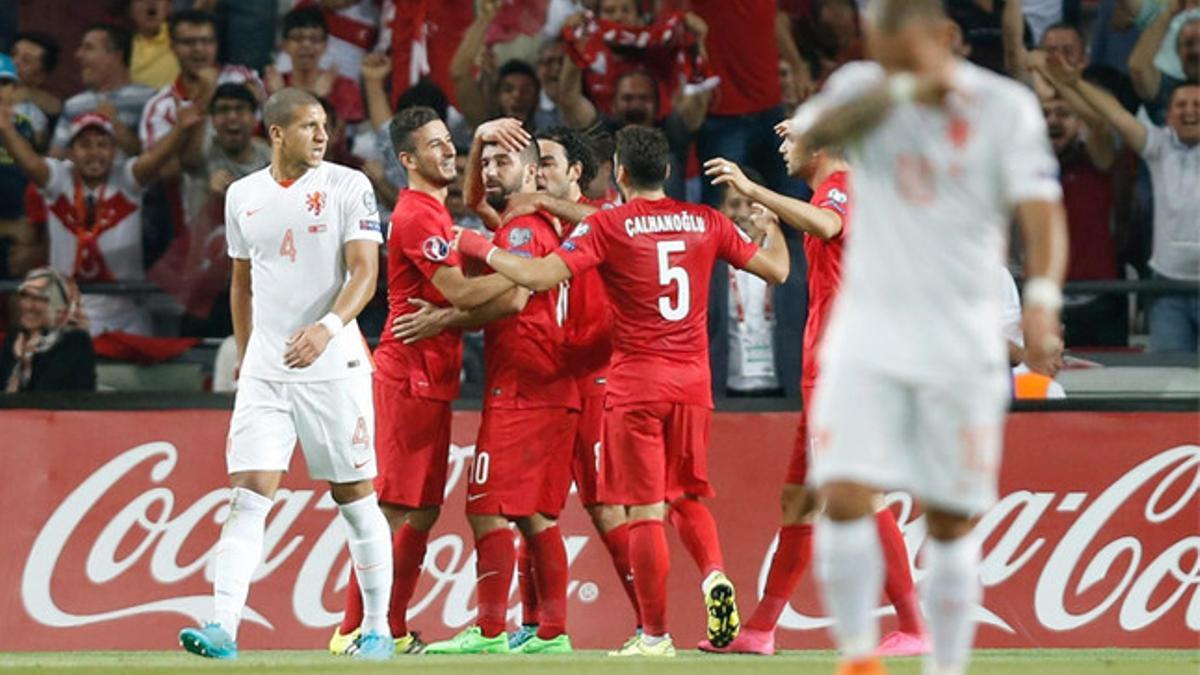 Arda marcó el segundo gol de Turquía ante Holanda