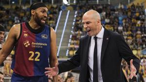 Jabari Parker y Joan Peñarroya, en su etapa en el Barça