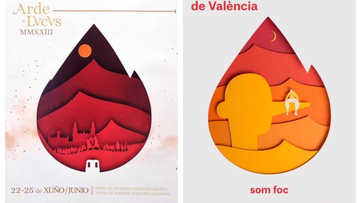 El polémico cartel que habría plagiado a las Fallas 2023