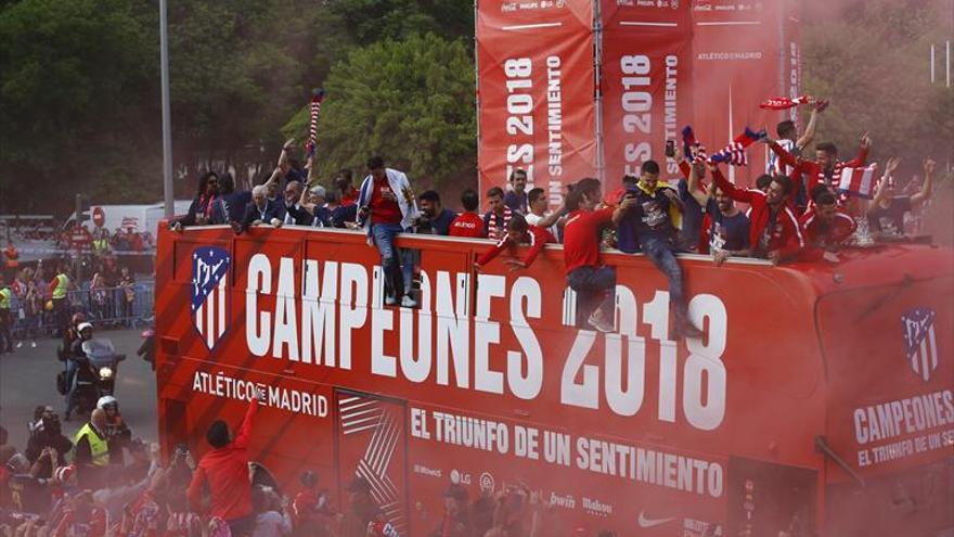 Griezmann y Torres, protagonistas en la celebración