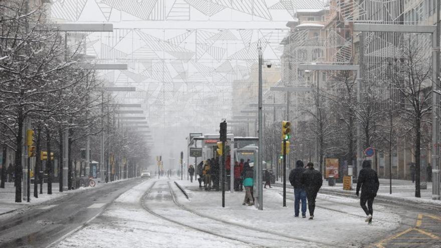 La nieve podría volver a Zaragoza tres años después de Filomena
