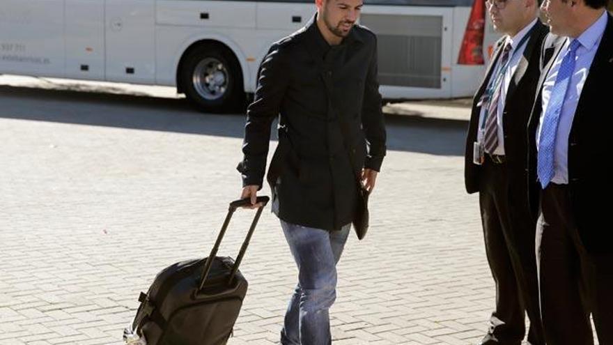 Nolito, a su llegada a Las Rozas // EFE