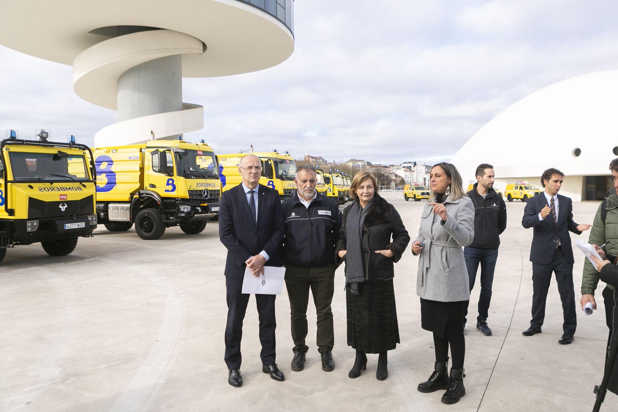 Así son los nuevos camiones de bomberos de Asturias