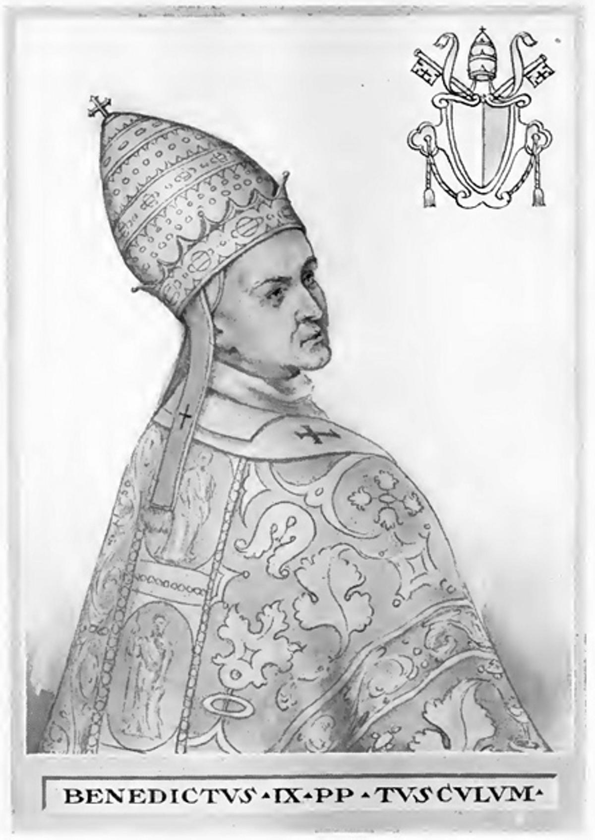 El papa Benedicto IX fue elegido como jefe de la iglesia hasta en tres ocasiones