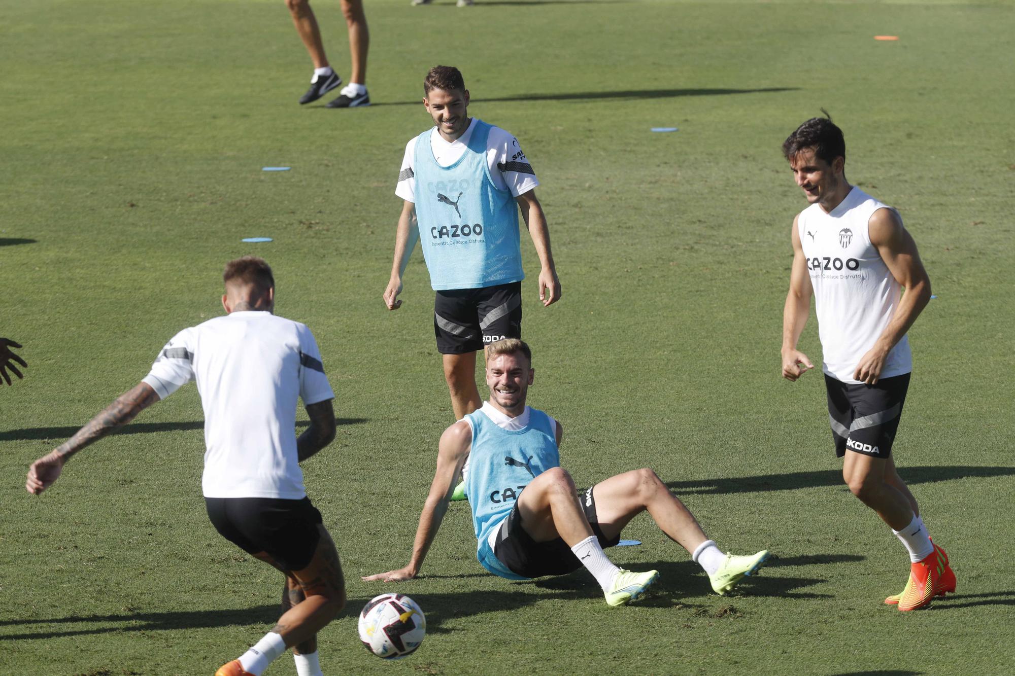 Entrenamiento previo a la segunda jornada de Laliga frente al Athletic de Bilbao