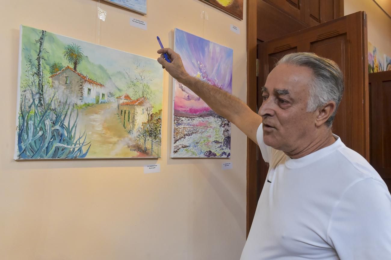 Exposición de pintura de Pedro Cruz en la sala sabor de Gáldar