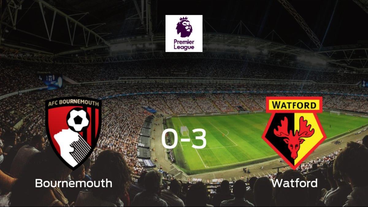 Sólido triunfo para el equipo de Watford: Bournemouth 0-3 Watford