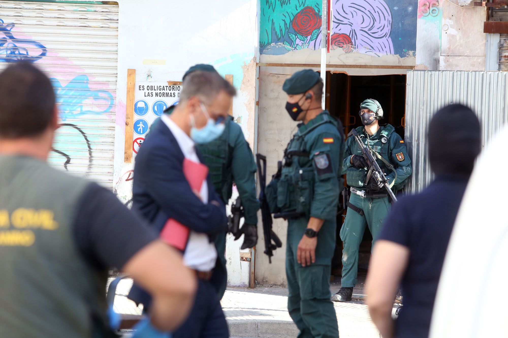 Las imágenes de la operación de la Guardia Civil en Lagunillas