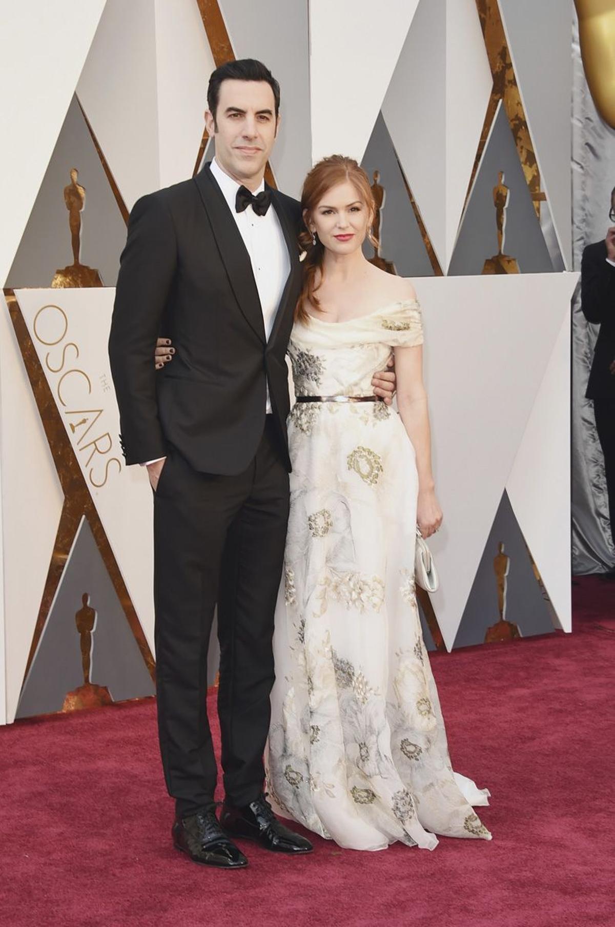 Premios Oscar 2016: Sacha Baron Cohen e Isla Fisher