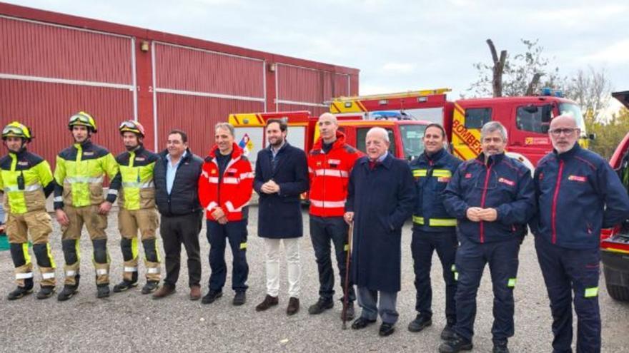 Isaac Claver durante la visita a Monzón para exponer la reorganización del servicio.  | DIPUTACIÓN PROVINCIAL DE HUESCA