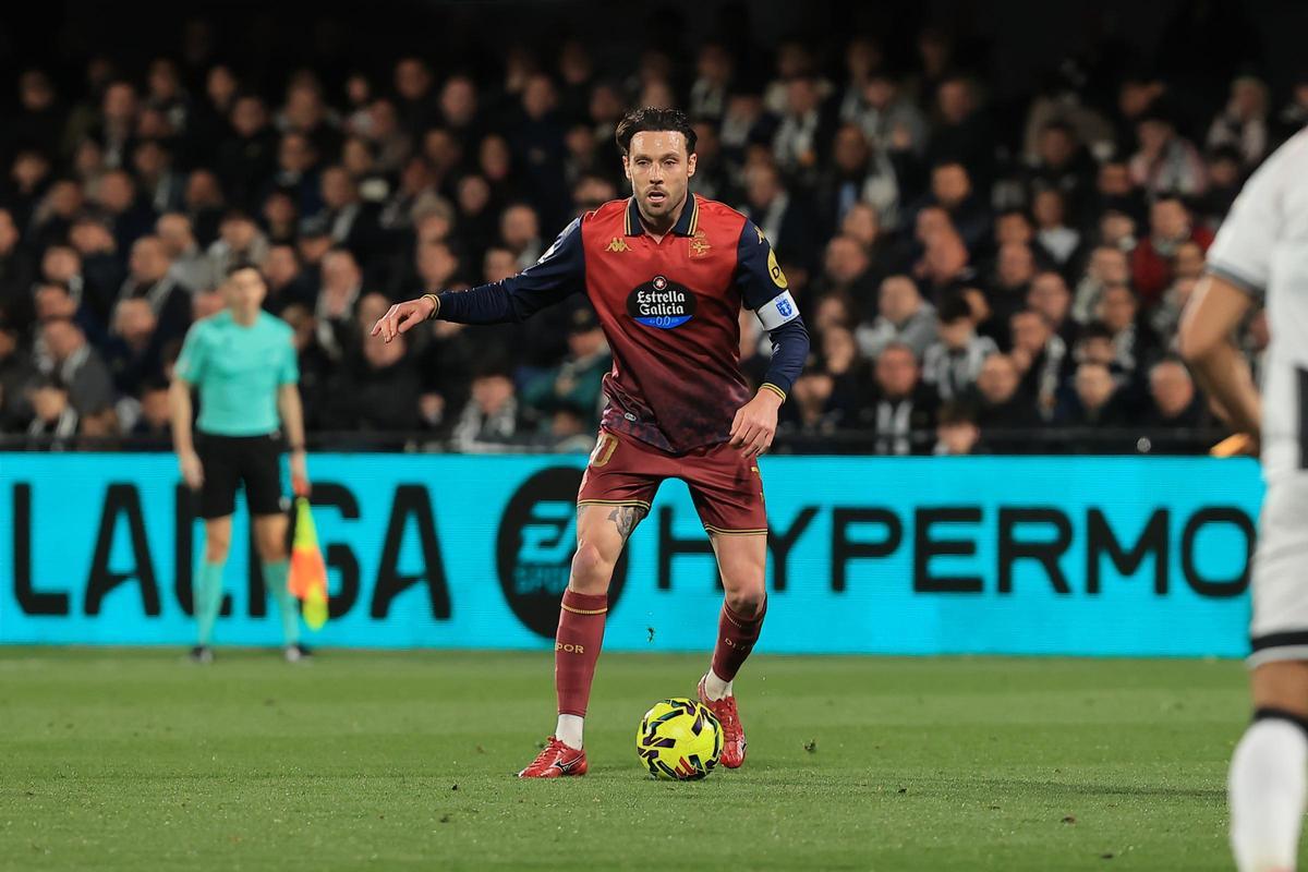 José Ángel, durante un lance del Castellón-Deportivo en Castalia