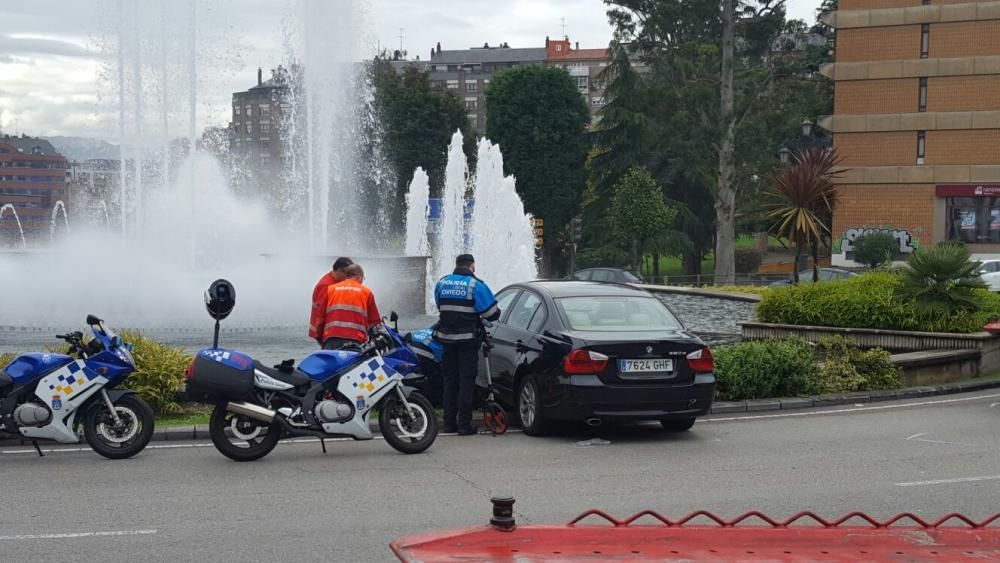 Accidente en la plaza Castilla