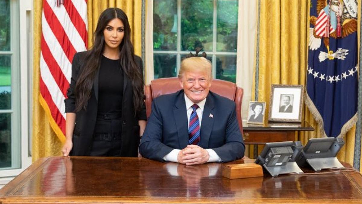 Donald Trump ha dibundido en Twitter una imagen de &quot;su gran reunión&quot; con Kim Kardashian en la Casa Blanca.