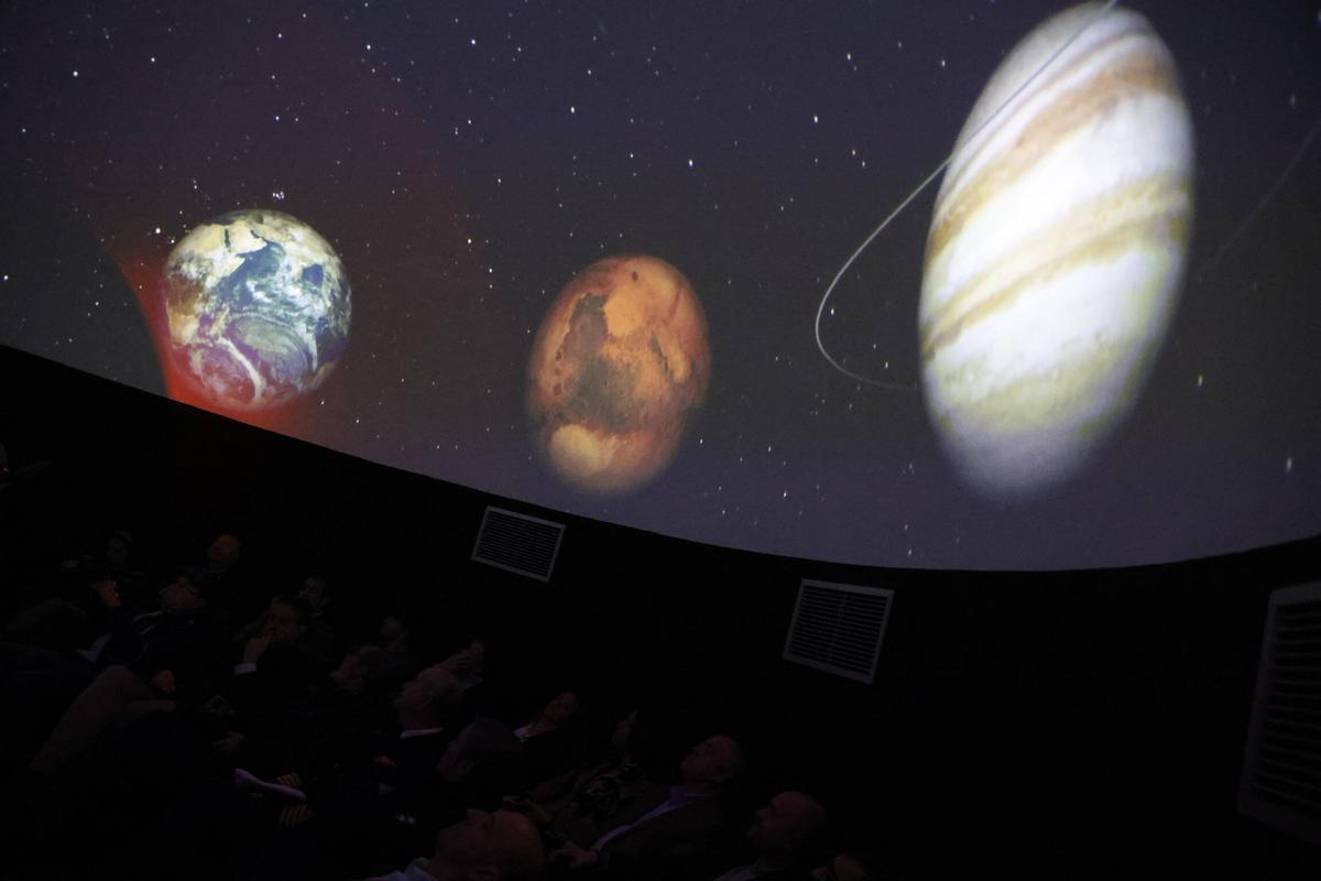 Una vista del planetario de Marina Civil.