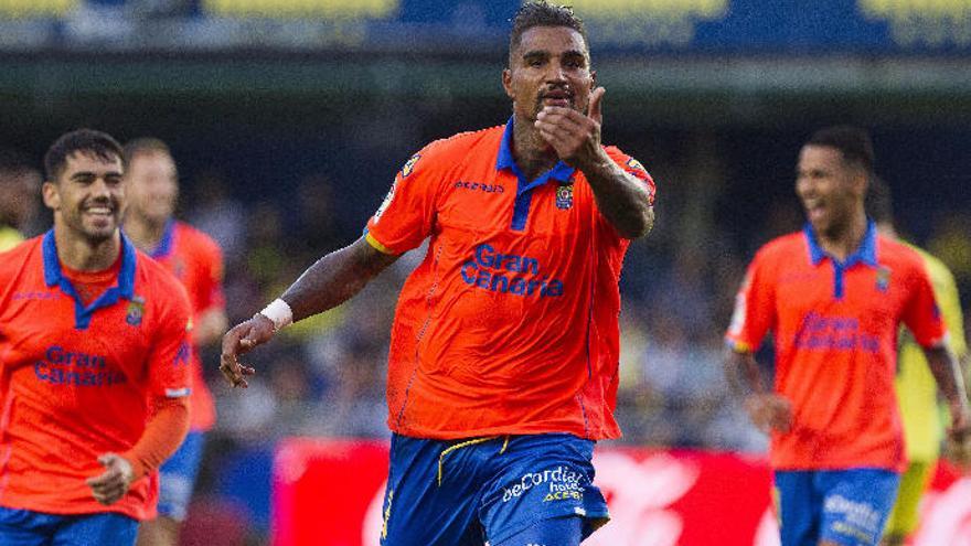 Prince Boateng celebra su gol ante el Villarreal.