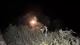 Un incendio calcina parte del Espacio Natural Sierra de la Muela, Cabo Tiñoso y Roldán en Cartagena