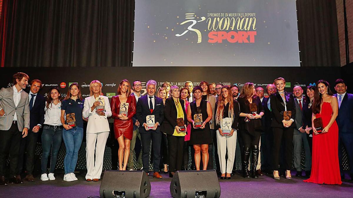 Las ganadoras de la primera edición de los Premios de la Mujer en el Deporte. |  // L. O.