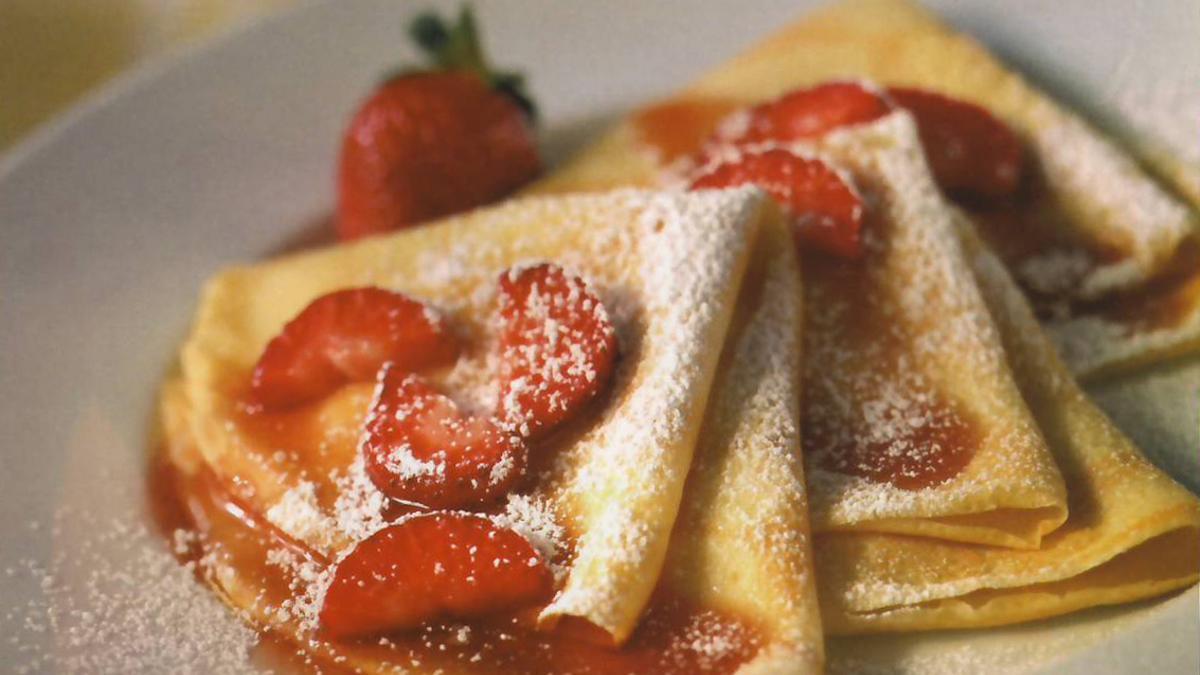 Crepes con membrillo