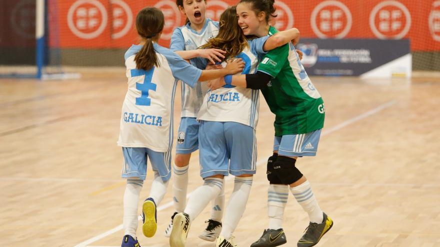 La selección gallega femenina se mete en la final tras una victoria épica ante Madrid (3-2)