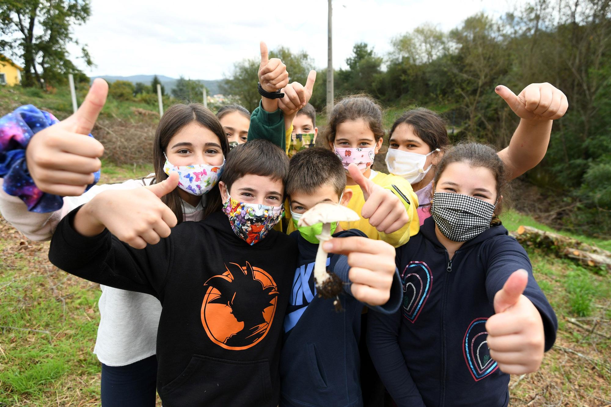 Una saída para os  pequenos micólogos de Campañó