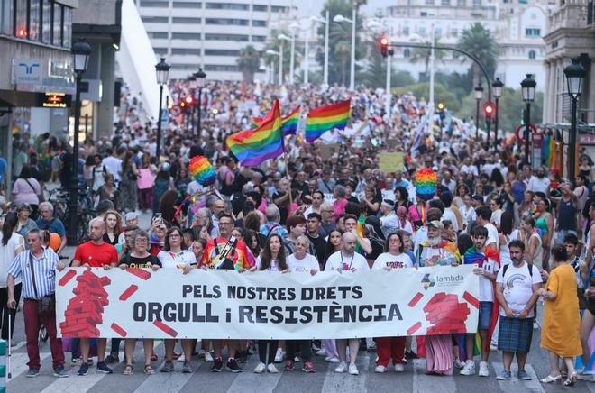 La marcha del Orgullo en València