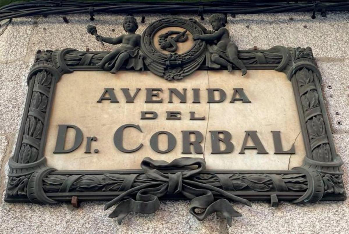 Letrero de la Avenida del Doctor Corbal, de 1926